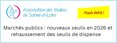 Nouveaux seuils de marchés publics